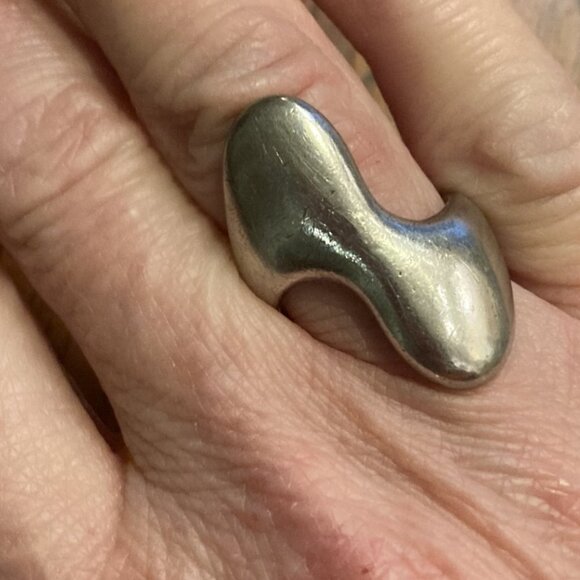 COPY Big wave ring in solid silver - Picture 4 of 4